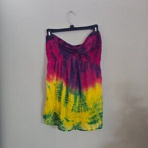 Bags Boho Tie Dye Festival Strapless Top